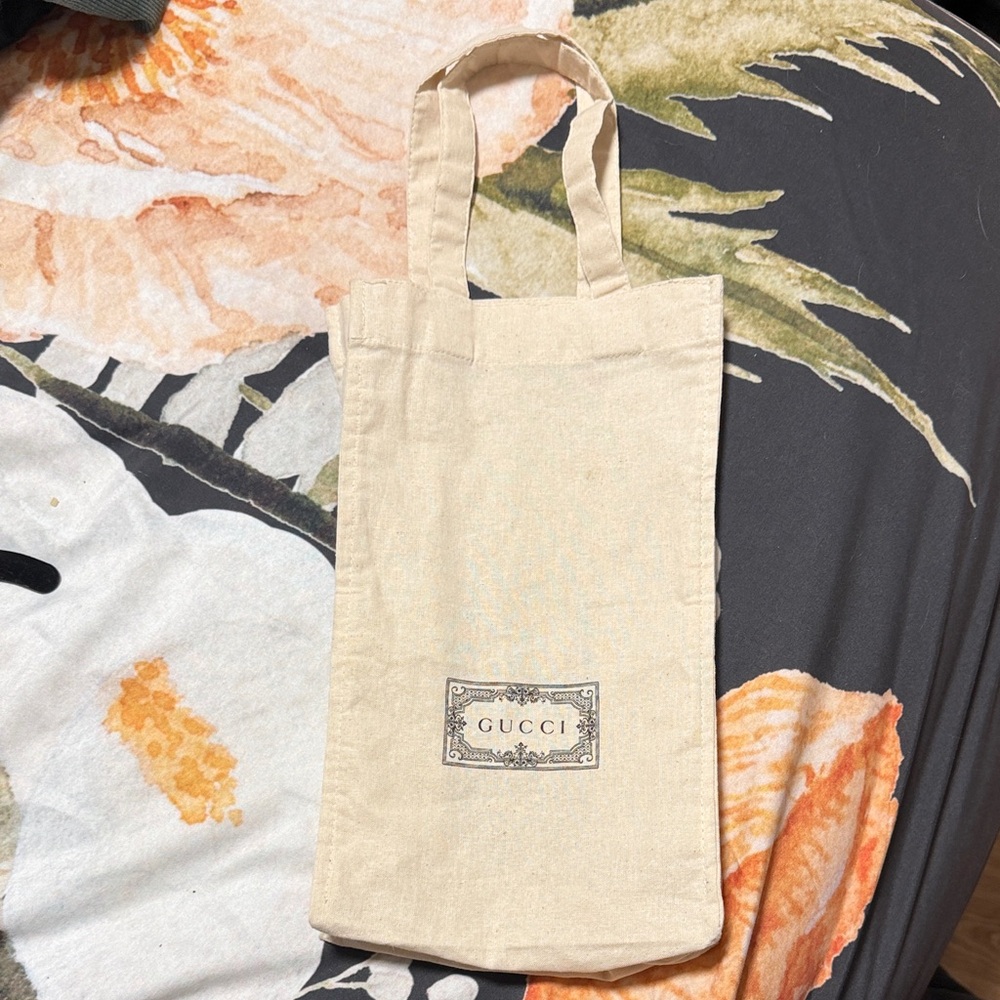 Gucci Cream Canvas Shoe Tote